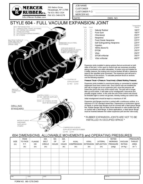 Style HT604 - Submittal