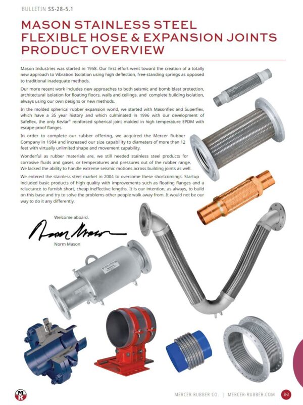 Flexible Hose and Expansion Joints Product Overview