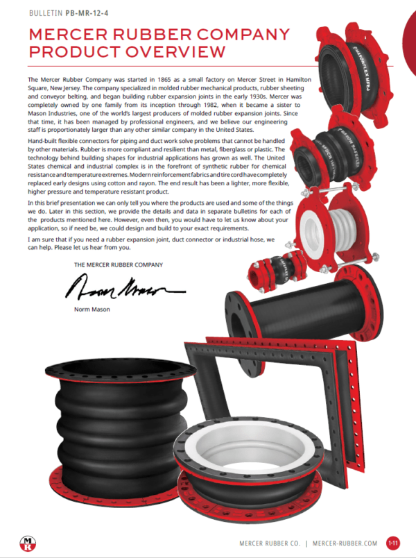 1.3 Mercer Rubber Company - Product Overview