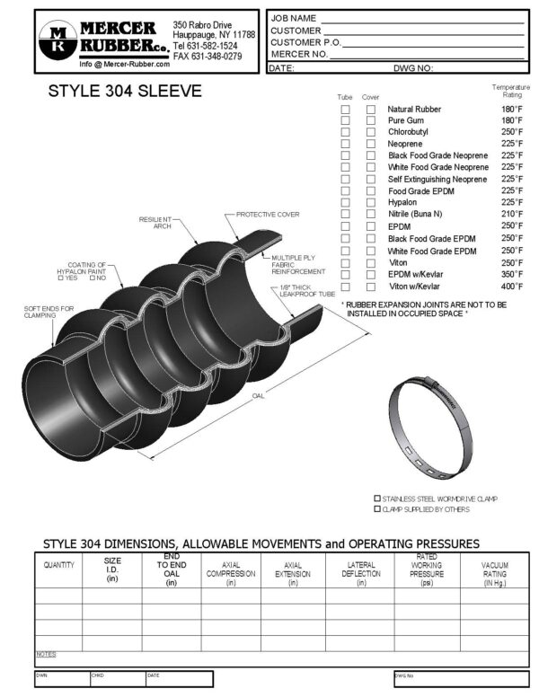 Style 304 - Submittal