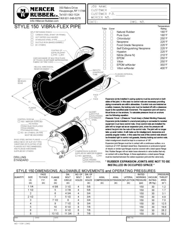 Style HT150 - Submittal