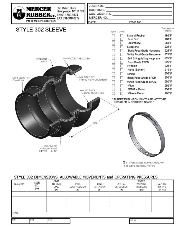 Style 302 - Submittal